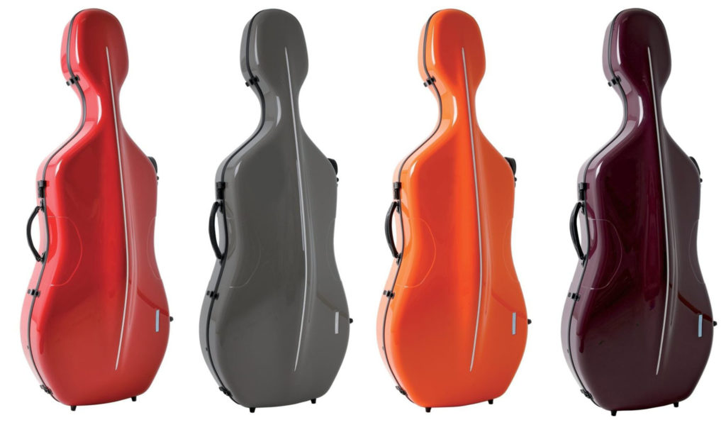 red black gewa cello cases